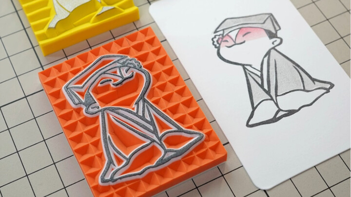 套色章：狐狸书生。