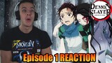 THIS SHOW IS INSANE! Demon Slayer Episode 1 Reaction | Cruelty