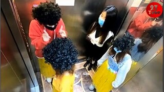 2T Asia Elevator Prank #13 (Eng Sub)