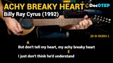 Achy Breaky Heart - Billy Ray Cyrus (1992) Easy Guitar Chords Tutorial with Lyrics Part 2 SHORTS