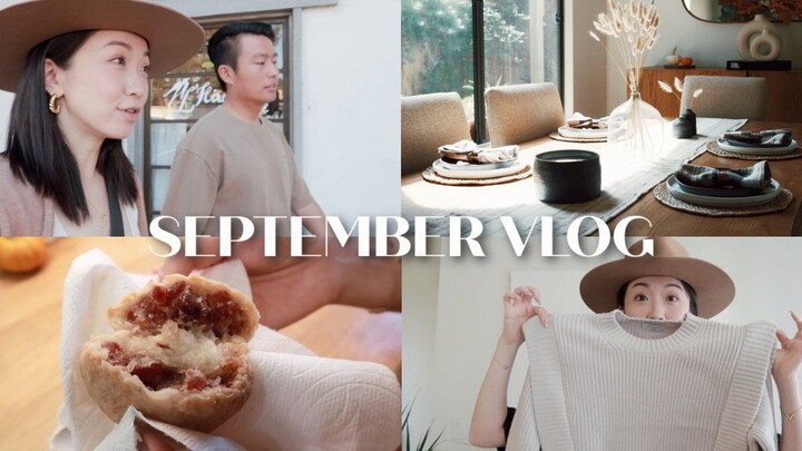 SEPTEMBER VLOG | Autumn Home Decor 🍁 | Making Yunnan Ham Mooncakes 🥮 | Friday Date Day | Hypothyroid