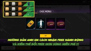 Free Fire| Hướng dẫn anh em nhận Skin súng và hành động miễn phí -  Review muộn vòng quay chế tác