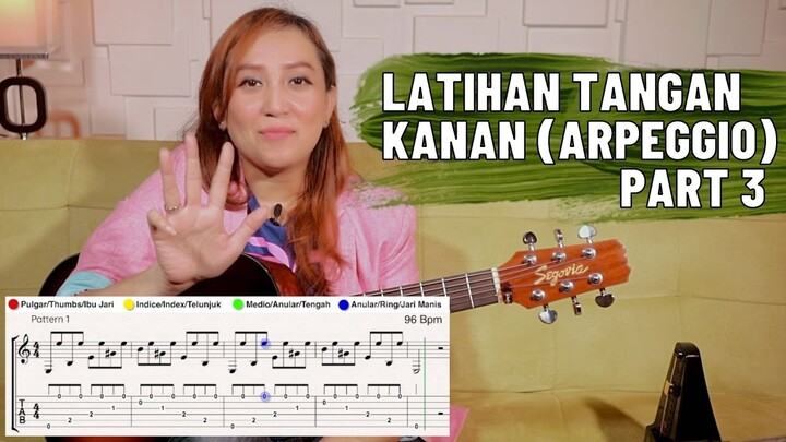 LATIHAN TANGAN KANAN (ARPEGGIO) PART 3 - SEE N SEE GUITAR LESSON