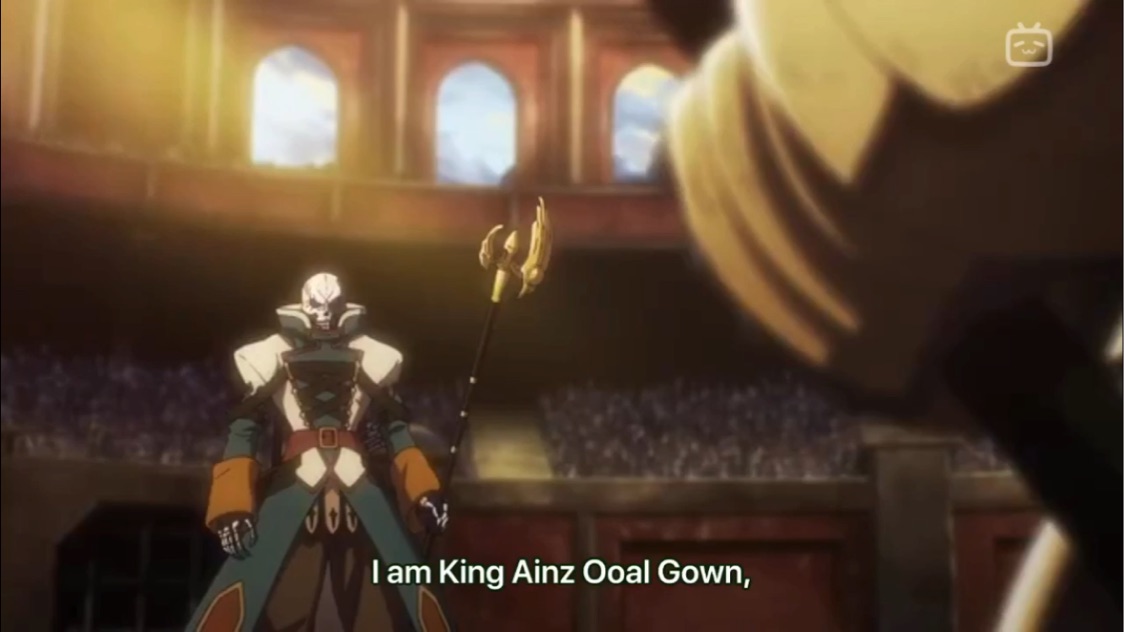 OVERLORD: AINZ DESAFIA O MAIS FORTE LORDE MARCIAL DE BAHARUTH! AINZ VS GO  GIN