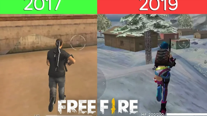 พัฒนาการของเกม FreeFire 2017 - ปัจจุบัน