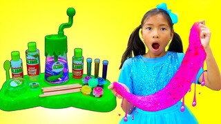 Wendy Pretend Play Make DIY Satisfying Nickelodeon Slime