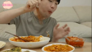 Cơm cà ri bánh tráng nướng salat phần 4 #mukbang