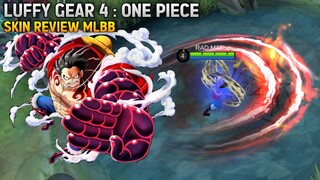 Luffy Gear 4 Inspired Skin In Mobile Legends || One Piece Luffy Skin Review 😮😳