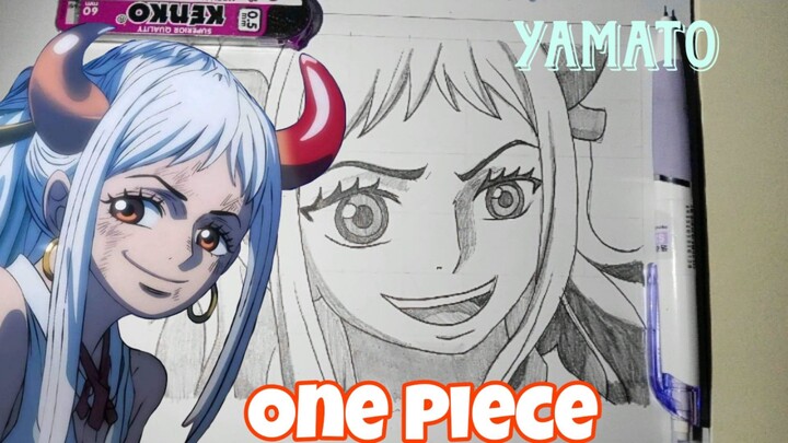 Part 1.... lukis anime One Piece Yamato!!!