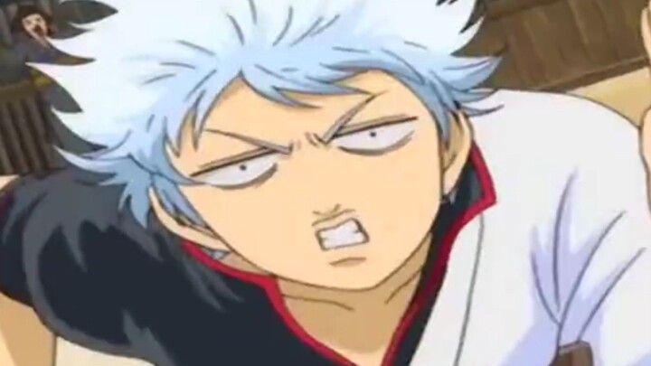 Gambarin ekspresi gintama yg lagi lari terbirit birit di bagian opening