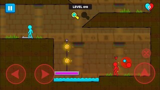 Red and Blue Stickman 2 - Watergirl and fireboy - Walkthrough 5