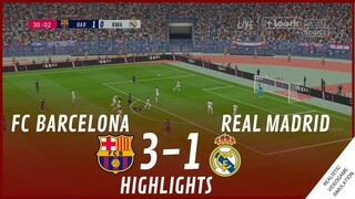 HIGHLIGHTS • FC BARCELONA vs REAL MADRID [3-1] •  FINAL 2023 | Realistic Simulation&Recreation