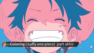 Coloring luffy one piece final