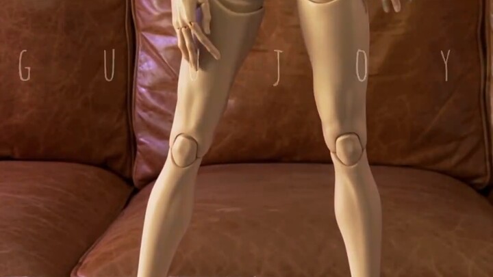 [BJD Review] Super movable BJD uncle body {squatting horse stance/lifting up/kneeling on one knee/si