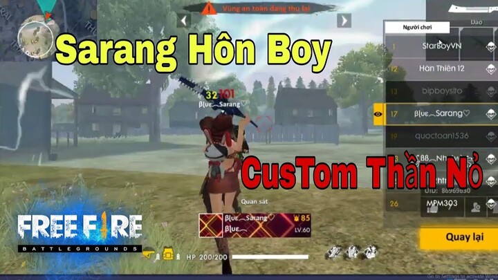 [Bình luận Free Fire] Custom Thần Nỏ, Sarang hôn nhẹ Boy  | ChiChi Gaming