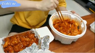 Tokbokki gặp gà cay phần 4 #mukbang