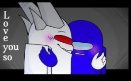 【YouTube搬运】Love you so - among us oc / blue X white (13+)
