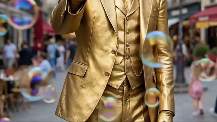 Statue Catches a Bubble 🫧✨