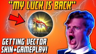 GETTING THE NEW VECTOR SKIN+SOLO GAMEPLAY!"MY LUCK IS BACK"(Rules Of Survival)