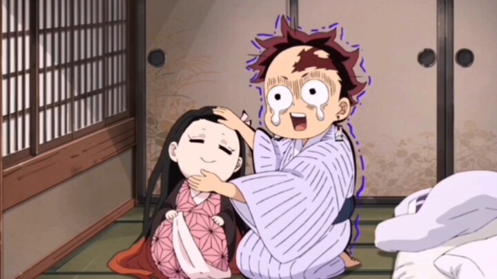 Did the giant Mitsuri scare Tanjiro bald?