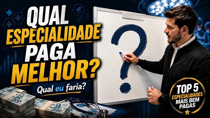 AS 5 ESPECIALIDADES MÉDICAS MAIS BEM PAGAS DO BRASIL