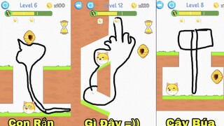 Giải Cứu Cậu Vàng Thoát Khỏi Loài Ong Bằng Những Hình Vẽ Siêu Chất =)) Save The Doge