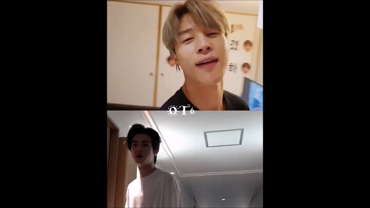 Live ulang tahun JIN terkunci di luar kamar (video perbandingan dalam dan luar)