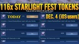NEW GLITCH! FREE 116 TOTAL ANNUAL STARLIGHT FEST TOKENS || MLBB ANNUAL FREE STARLIGHT DRAWS EVENT