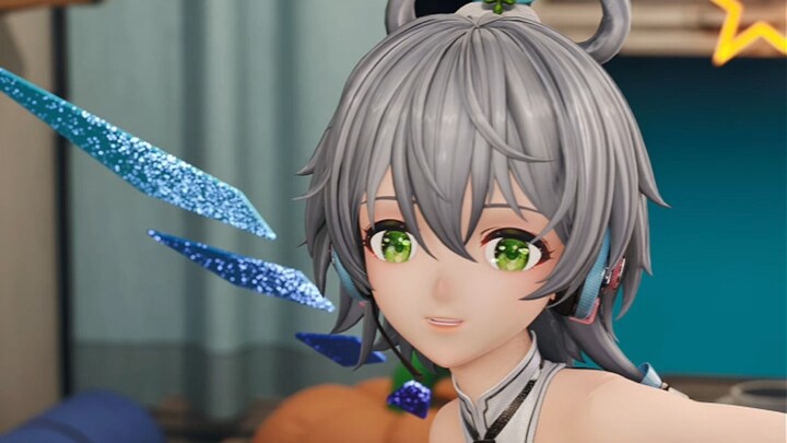 Hei! Ada di sana? Aku mau nyanyiin lagu buat kamu～|ω・）