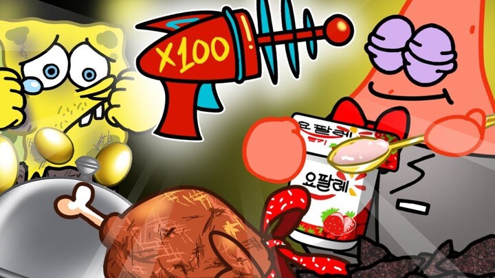 [Hoạt hình] Súng thêm ngắm vs tỷ phú Patrick Star, SpongeBob ngược gió
