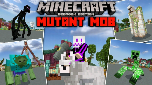 Minecraft มือถือ Addon Mutant mob สิ่งมีชีวิตกลายพันธ์!_HD_60fps