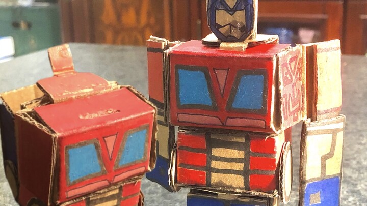 Bro membuat Optimus Prime miliknya sendiri