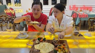 Mời bạn Diễm ăn BÒ DÁT VÀNG 24K tại nhà hàng Gordon Quận 1| ÁNH KUA