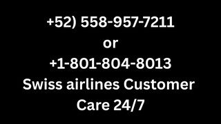 Número de Teléfono de Atención al Cliente de Swiss Airlines® – Guía Completa Paso a Paso 2025