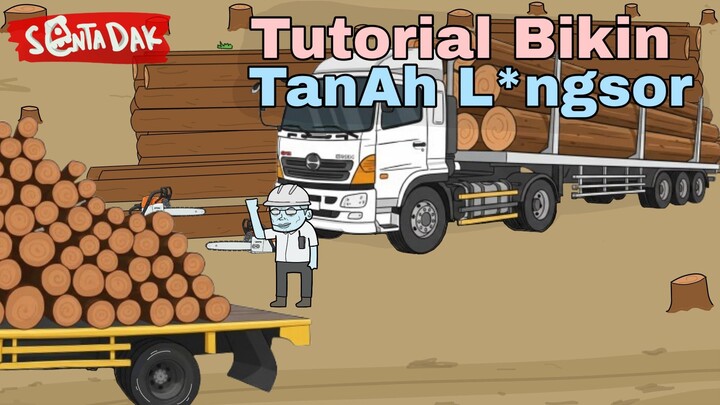 Tutorial Bikin Tanah LongSor (Animasi Sentadak)