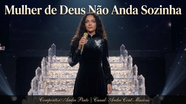 Mulher de Deus Não Anda Sozinha - Louvor de Fé e Fortalecimento | Composição: Andre Pinto