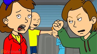 Caillou Misbehaves on the way to the Movies
