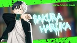 Menggambar Sakura Haruka MC anime Wind Breaker