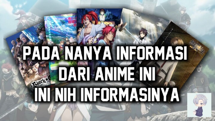 ini dia informasi dari 4 anime yang banyak ditanyakan