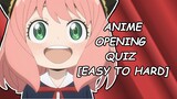 Anime OP Quiz - 50 Openings [EASY TO HARD]