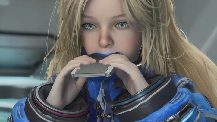 A cute little girl who loves eating RAM sticks