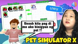 TESTING VOICE CHAT IN PET SIMULATOR X 🔊 (Namigay ako ng pets)