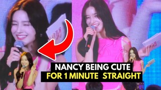 1 minute of Nancy being cute.