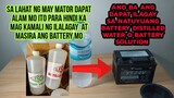 Ano ang pag kakaiba ng battery solution at distilled water (ano ba dapat ilagay sa natuyuan battery)