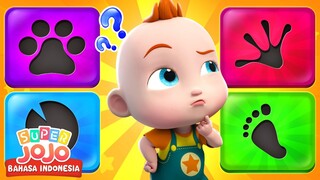 Jejak Kaki yang Menarik | Belajar Binatang | Lagu Anak-anak | Super JoJo Bahasa Indonesia