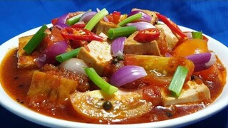 TÀU HỦ KHO CHAY - ĐẬU HỦ KHO CÀ CHUA món chay ngon dễ làm - Thanh cooking