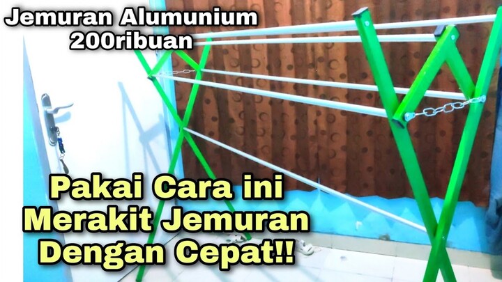 MUDAH!! CARA MERAKIT JEMURAN ALUMUNIUM DENGAN CEPAT