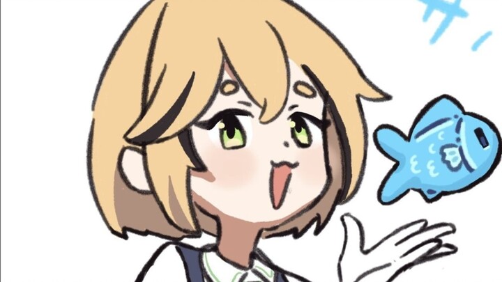 Dooby: Lihat ikan ini? Coba perhatikan dia!