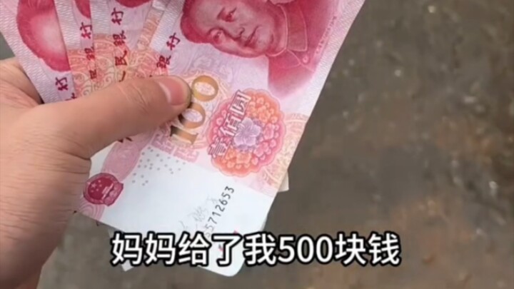 Ibu memberiku 500 yuan untuk pergi membeli sendiri kebutuhan menjelang tahun baru; aku sudah membeli