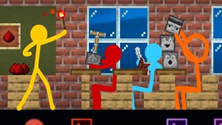 [Alan Becker] Stickman vs. Minecraft 16: Redstone Academy